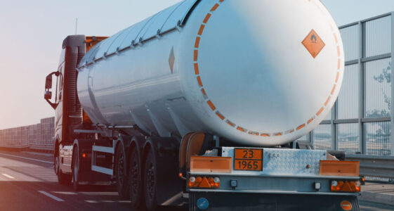 oil_truck_sunset oil truck refueling